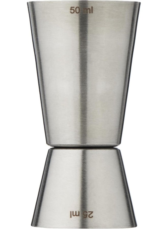Raj Steel Bar Peg Measure - BPM003, 25-50 ml, Double Sided Cocktail Jigger Silver 50ml - Image 2