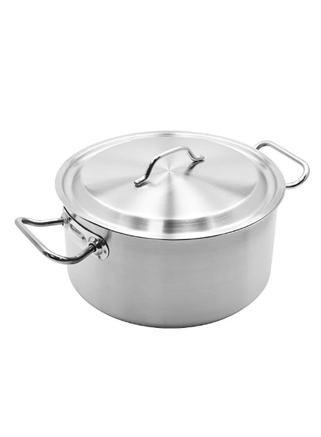 chefset Cooking Pot With Lid Silver 18cm - Image 1