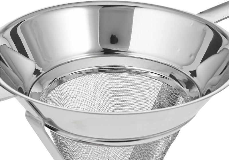 راج مصفاة مخروطية بشبكة رفيعة فضي 21.5x19سم - Image 4