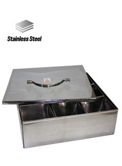 RAJ Steel Spice Storage Box Silver 