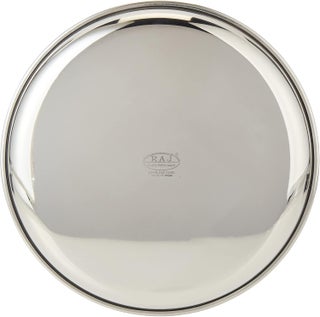 Raj Steel Thali Plate - 21 cm, CP0009 - Dinner Plate, Serving Plate, Mithai Plate, RICE PLATE Silver 21cm - view 3
