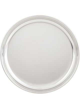 Raj Flat Thali Steel Plate - 26 cm, CP0011 - Dinner Plate, Serving Plate, Mithai Plate, RICE PLATE Silver 26cm - view 2