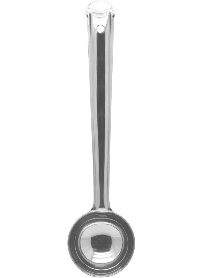 RAJ STEEL FLARE LADDLE , 37 CM , SILVER, FL0008, Curry Server , Soup Server , Milk Laddle , Serving Spoon Silver 37x3.5cm - Image 3