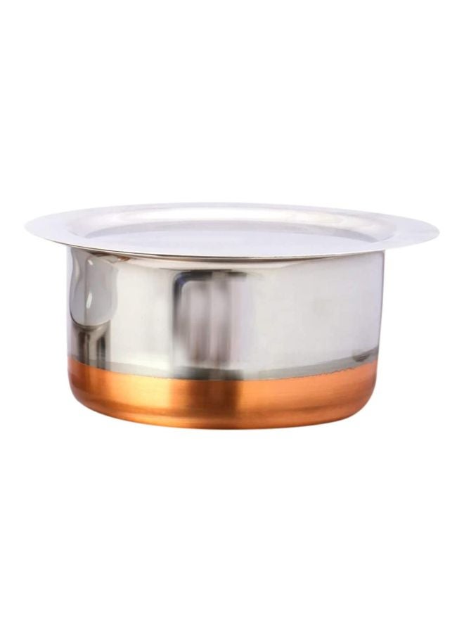 RAJ Cooking Pot With Lid Silver/Copper 11 x 22cm 