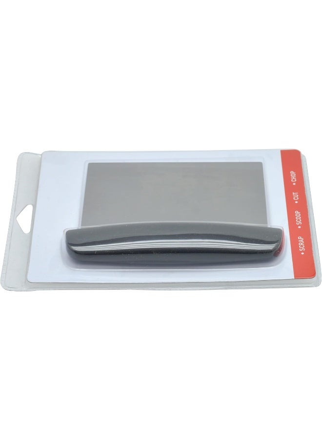 Raj Dough Scraper Silver/Black 12x10cm - Image 2