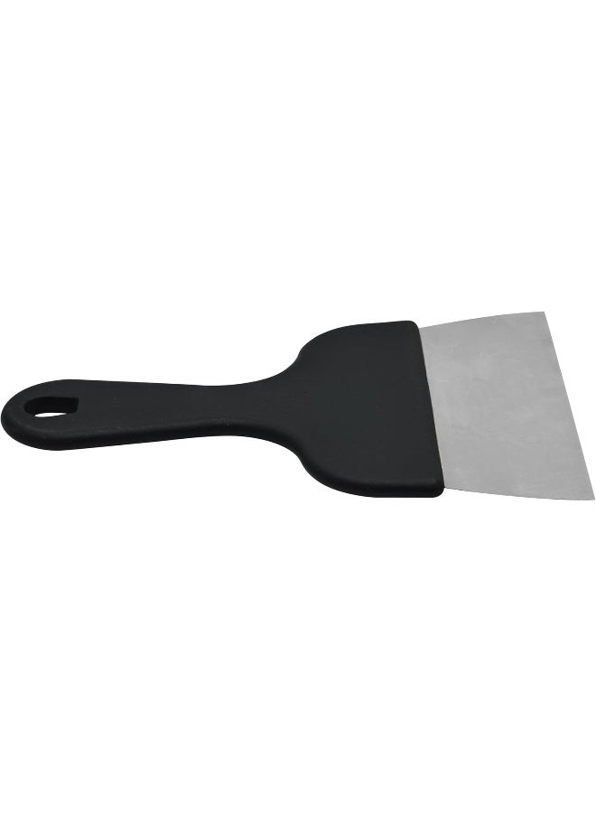 راج ملعقة مسطحة عريضة مرنة من الستانلس ستيل أسود/فضي 21x14.5سم - Image 2