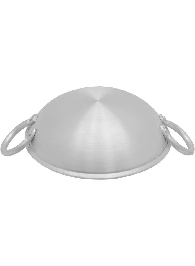 راج مجموعة أواني الطهي الهندية كاداي مكونة من 5 قطع فضي - Image 3