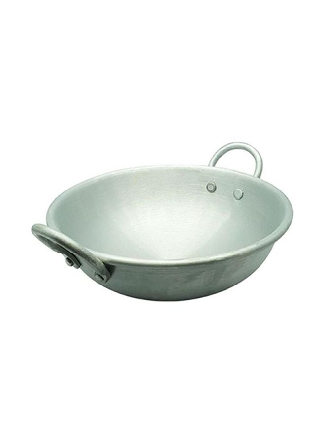 RAJ - Indian Kadai Cooking Pot Silver - Image 1