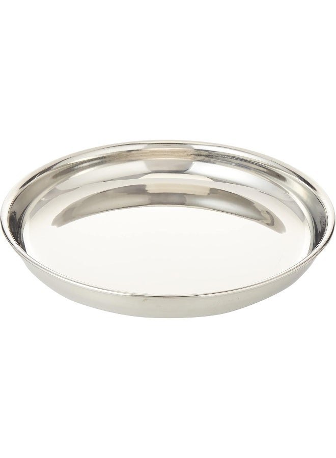 راج طبق أرز من الفولاذ فضي 25سم - Image 2