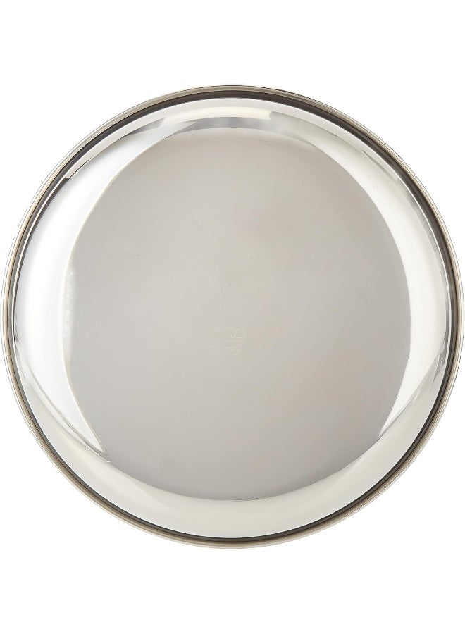 راج طبق أرز من الفولاذ فضي 25سم - Image 3