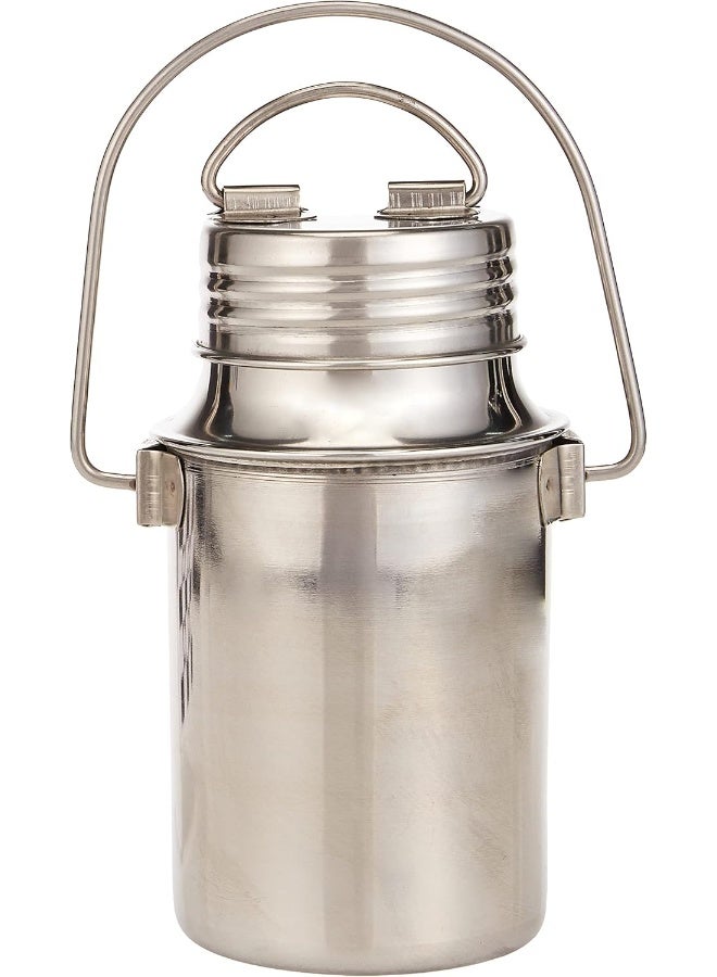 Raj Screw Barni Storage Container (1 L, Silver, SB01.0) Silver - Image 1