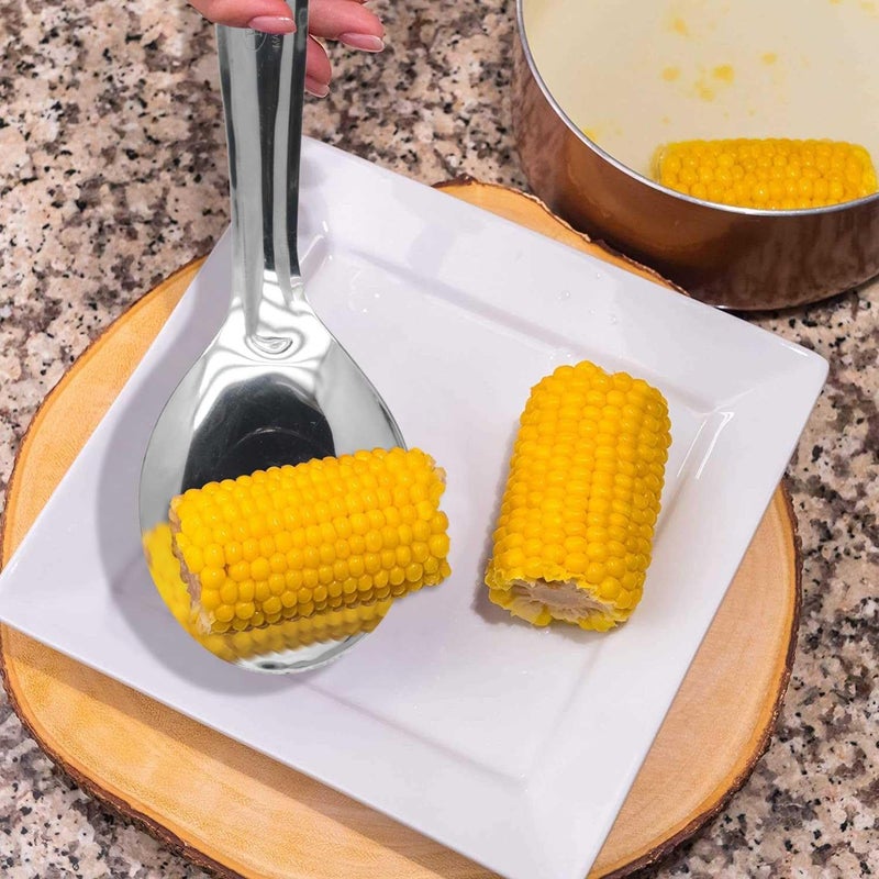 راج ملعقة إستانلس ستيل فضي 8x24سم - Image 5