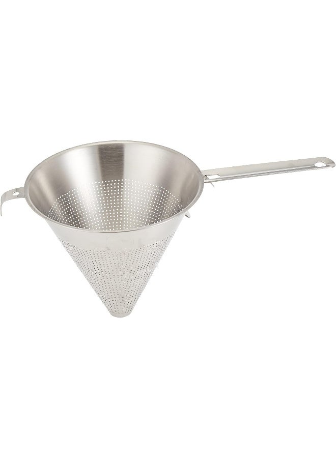 راج مصفاة مخروطية الشكل من الستانلس ستيل فضي 23x23سم - Image 1