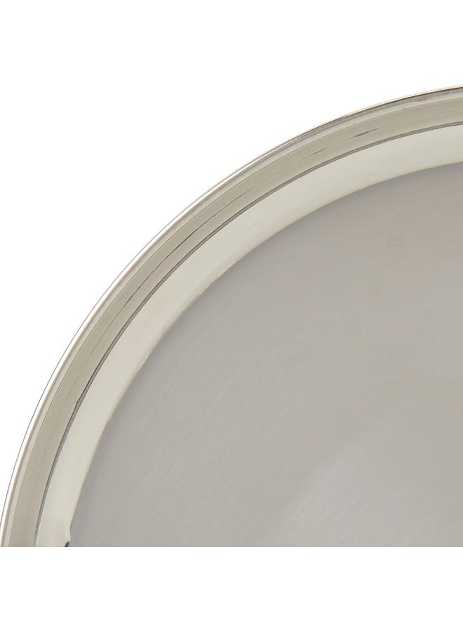 راج صحن حساء مصنوع من الستانلس ستيل فضي 25سم - Image 4