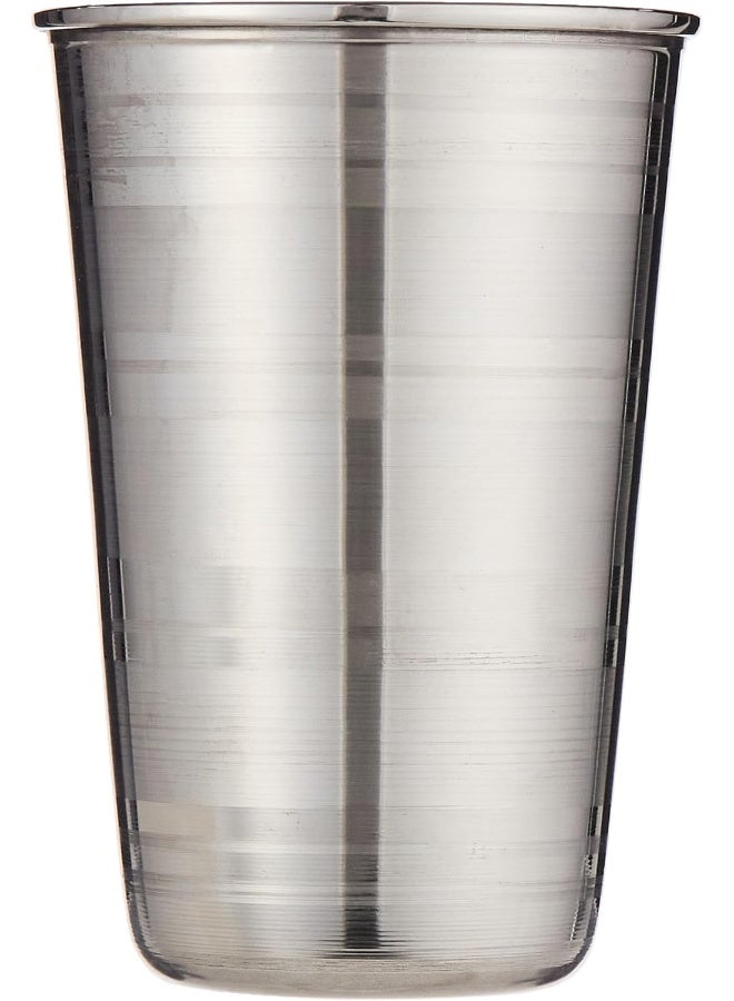 Raj Stainless Steel Beaded Coffee Glass Silver 8x12cm - Image 2