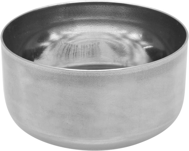 راج وعاء من الفولاذ من دون حافة فضي 9x4سم - Image 2