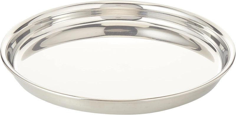 RAJ STAINLESS STEEL BEADED PLATE, 23.5 CM, SILVER, TB0001, DINNER PLATE, SERVEWARE, SERVING PLATE, RICE PLATE Silver 23.5cm - Image 2