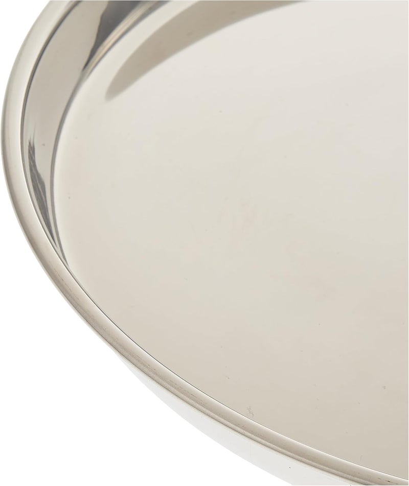 RAJ STAINLESS STEEL BEADED PLATE, 31.5 CM, SILVER, TB0003, DINNER PLATE, SERVEWARE, SERVING PLATE, RICE PLATE Silver 31.5cm - Image 4