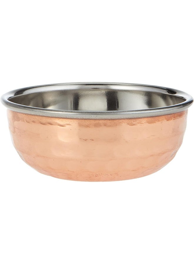 راج وعاء نحاسي بني/فضي 8.5x3.5سم - Image 1