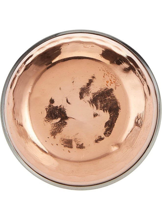 راج وعاء نحاسي بني/فضي 8.5x3.5سم - Image 3