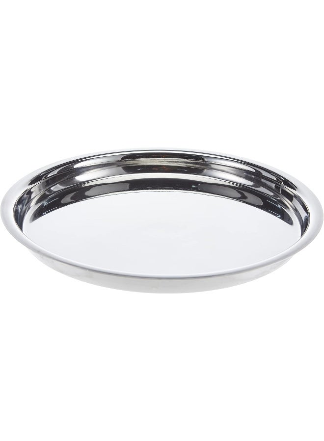 RAJ STAINLESS STEEL DINNER PLATE, 25 CM, SILVER Silver - Image 2