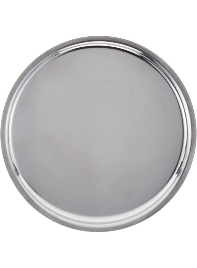 RAJ STAINLESS STEEL DINNER PLATE, 25 CM, SILVER Silver - Image 3