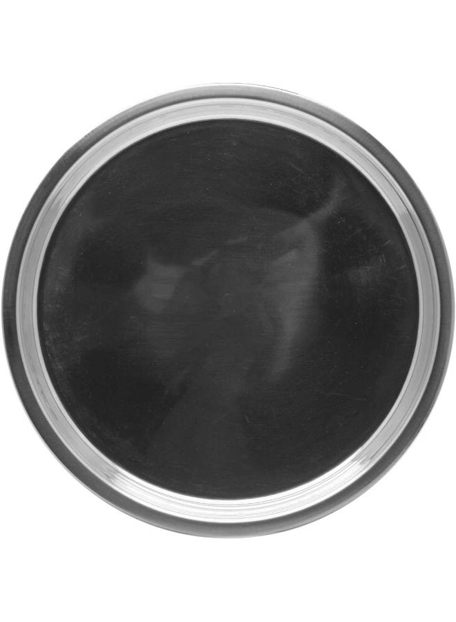 راج طبق عشاء من الستانلس ستيل فضي 28سم - Image 3