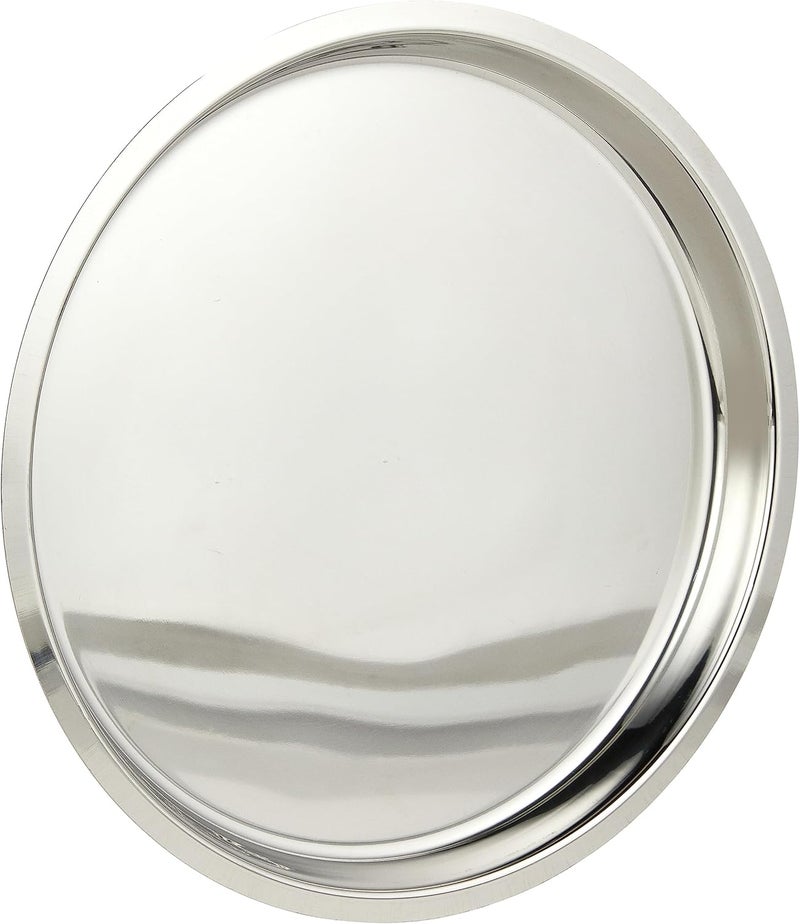 RAJ STAINLESS STEEL DINNER PLATE, 30.5 CM, SILVER, TP0013 Silver 30.5cm - Image 2