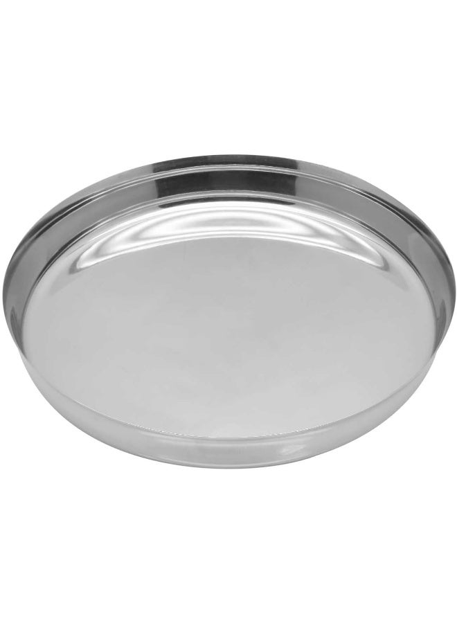 RAJ - Rimless Steel Plate Silver 24cm - Image 1
