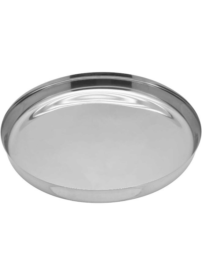 RAJ Stainless Steel Dinner Plate, 29 CM, Silver, TS0013, Dinner Plate, Serveware, Serving Plate, Rice Plate Silver 29cm - Image 2