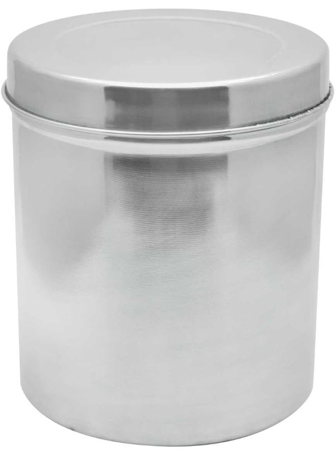 راج حاوية تخزين بغطاء من 4 قطع فضي 4x(10.3x13.5cm, 11.5x14.8cm, 12.6x16.5cm,14x18cm)سم