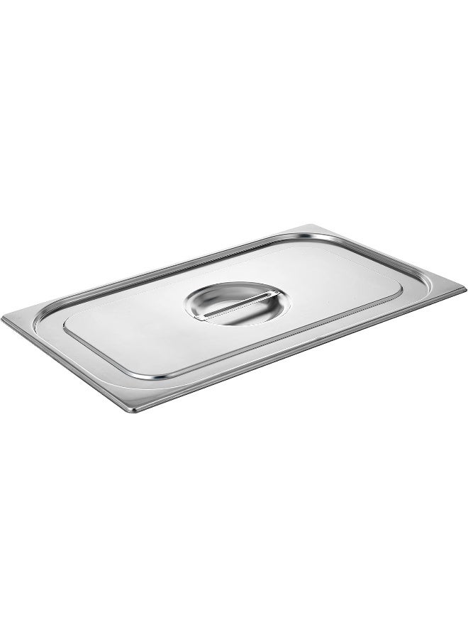 راج غطاء مقلاة جاسترونورم من الستانلس ستيل فضي 53x32.5سم - Image 1