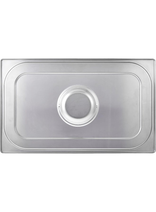 راج غطاء مقلاة جاسترونورم من الستانلس ستيل فضي 53x32.5سم - Image 3