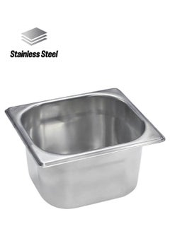 RAJ Stainless Steel Gastronorm Pan Silver 17.6x16.2x10cm  - Image 1