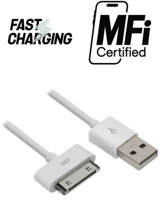 USB Data And Charging Cable For Apple iPhone 4/4s/iPad 2/3 White - pnsku/N21020213A/45/_/1738232965/b1ff0475-d8bb-4c83-94e2-c0f9197b7086
