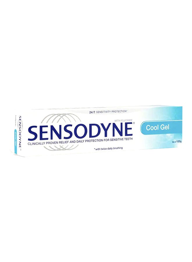 Sensodyne Cool Gel With Fluoride Toothpaste White/Blue 100grams - Image 3