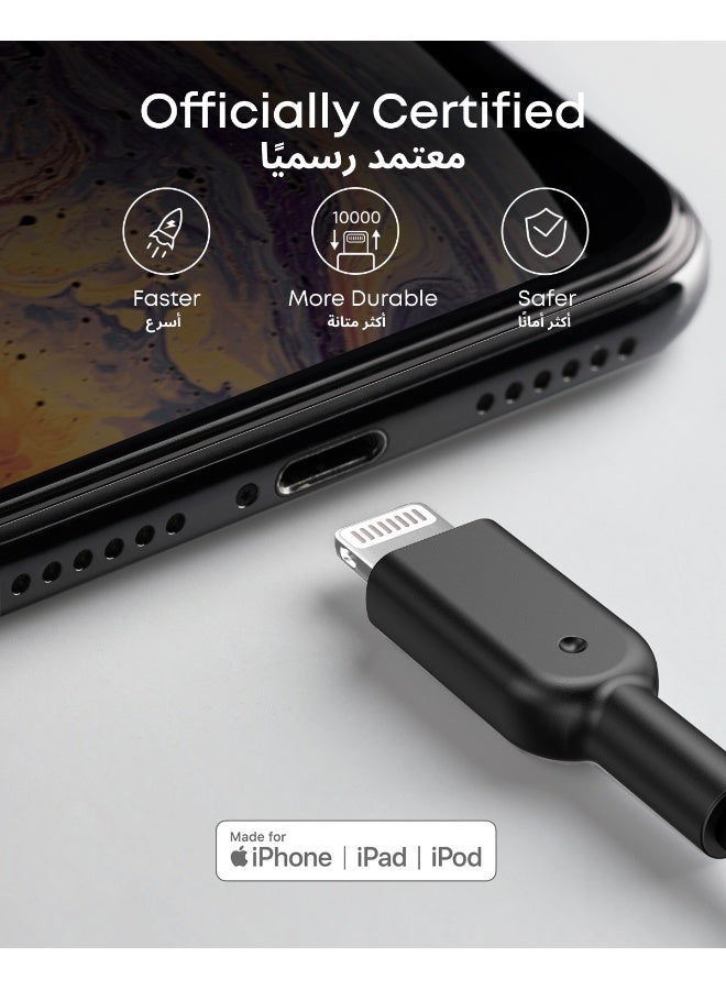 Anker Powerline II Lightning Cable (6ft), Probably The World's Most Durable Cable, MFi Certified for iPhone 14/14 Plus/14 Pro/14 Pro Max/13/12/11/X/8/8 Plus/7/7 Plus/6/6 Plus Series Black - Image 3