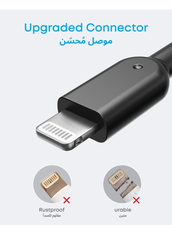 Anker Powerline II Lightning Cable (6ft), Probably The World's Most Durable Cable, MFi Certified for iPhone 14/14 Plus/14 Pro/14 Pro Max/13/12/11/X/8/8 Plus/7/7 Plus/6/6 Plus Series Black - Image 2
