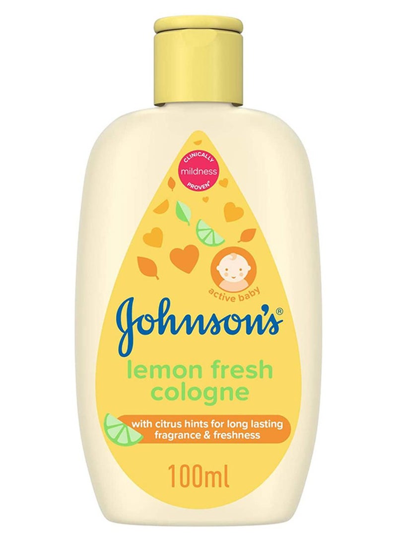 جونسون كولونيا للأطفال، برائحة الليمون، سعة 100 مل - Image 1