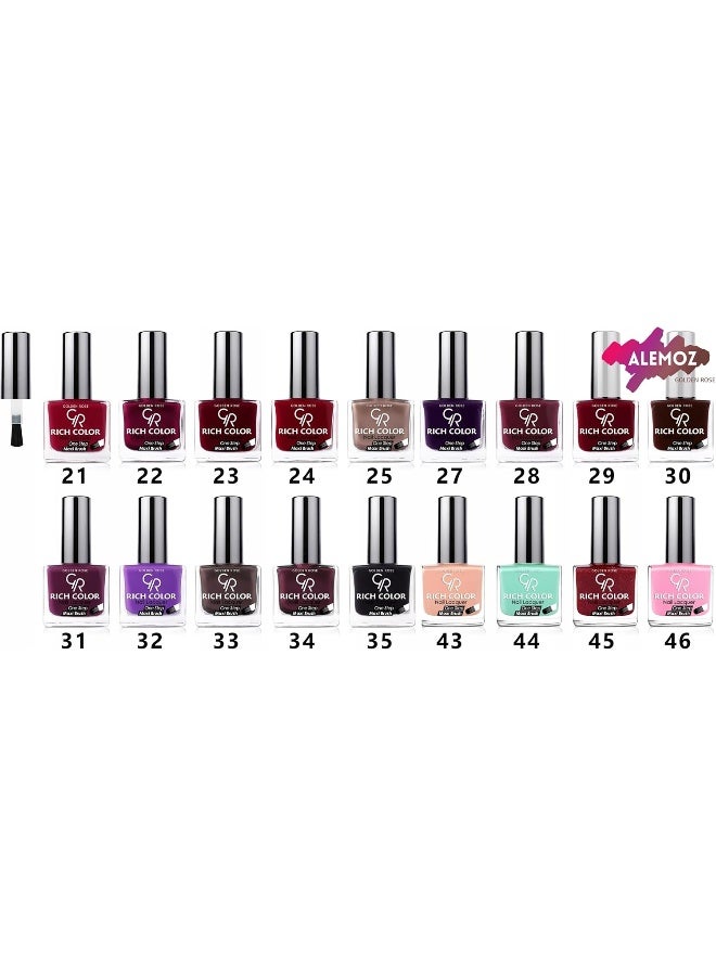 Golden Rose - Rich Color Nail Lacquer No: 1 - Image 1