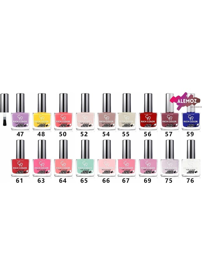 Golden Rose - Rich Color Nail Lacquer No: 1 - Image 1