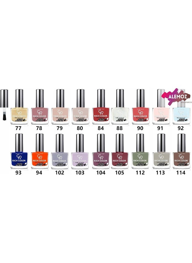 Golden Rose - Rich Color Nail Lacquer No: 1 - Image 1
