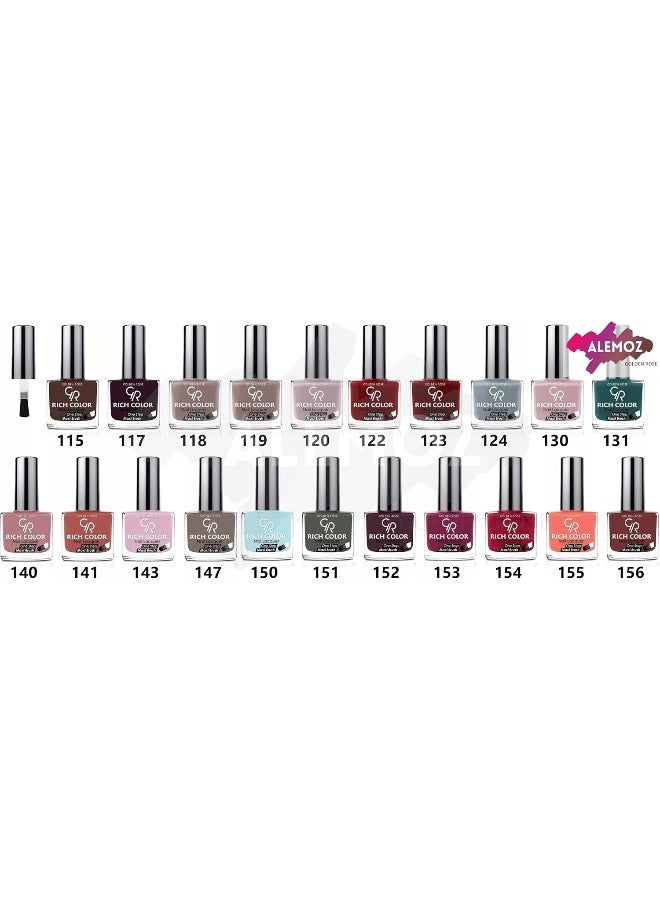 Golden Rose - Rich Color Nail Lacquer No: 1 - Image 1