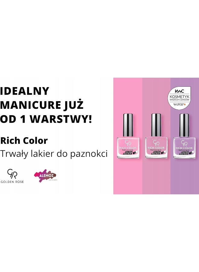 Golden Rose - Rich Color Nail Lacquer No: 1 - Image 1