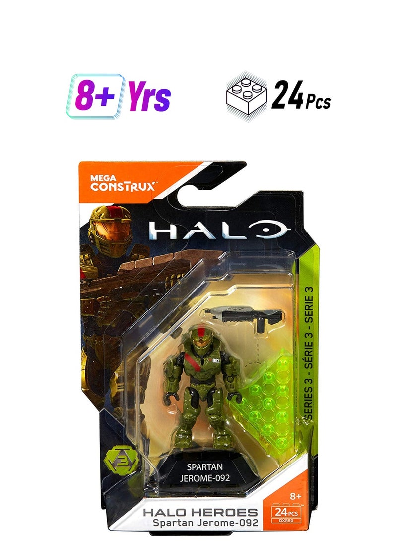 ميجا بلوكس مجموعة بناء وتركيب بتصميم شخصية سبارتات جيرومي من ميجا كونستركس مكونة من 24 قطعة 24 - Image 1