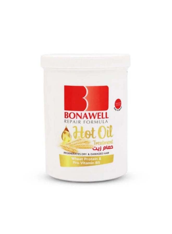 Bonawell Repair Formula Hot Oil Treatment Regenerates Dry and Damaged Hair Wheat Protein & pro Vitamin B5 810 ml 810ml