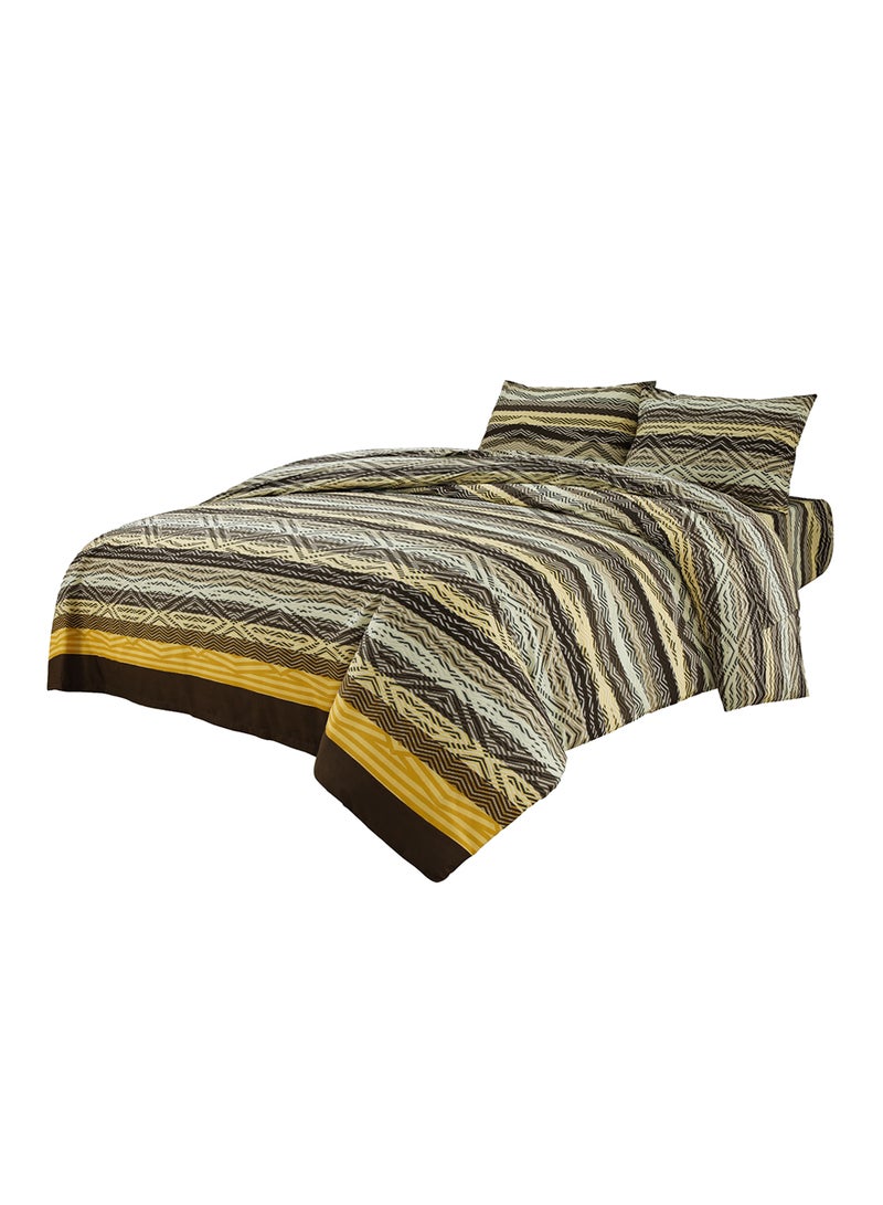 Home Comfort 3-Piece Honey Bedding Set Brown King 