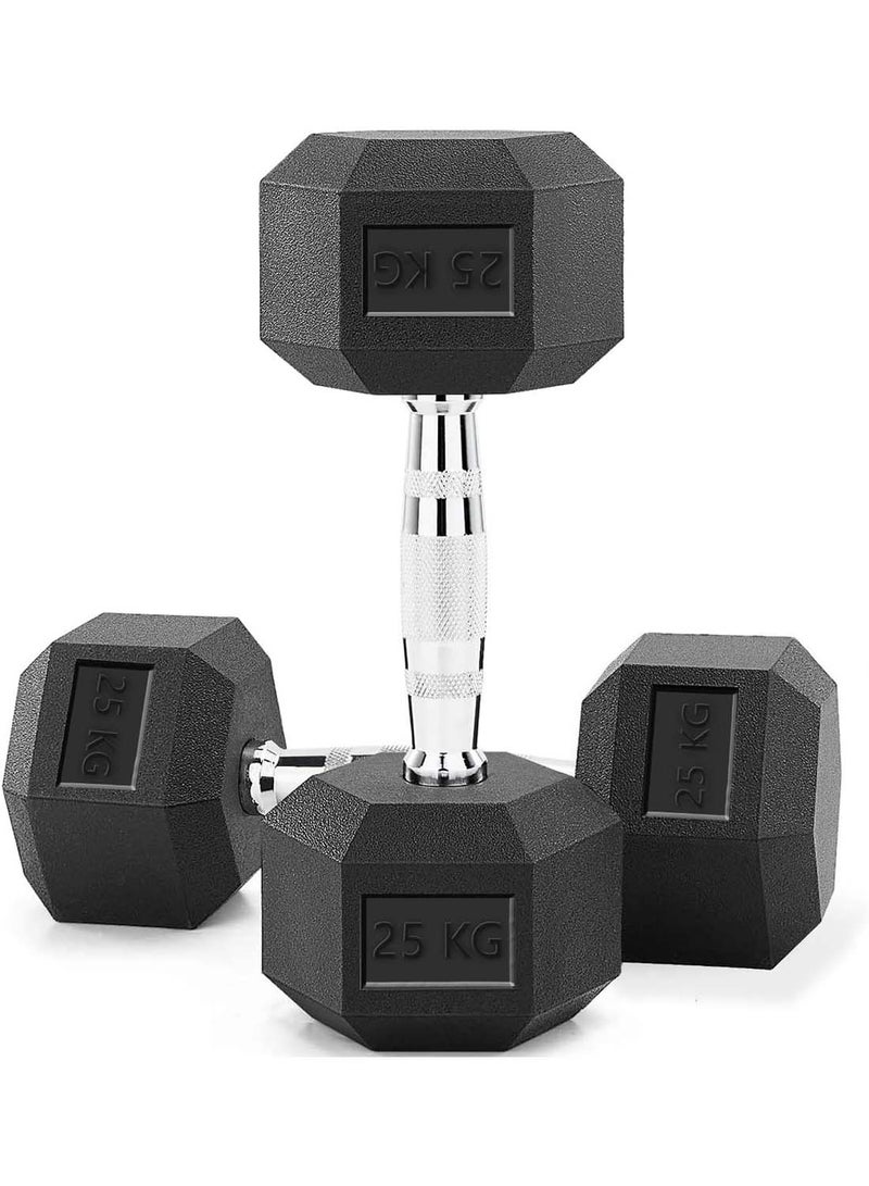 SkyLand Set Of 2 Neo Hex Dumbell 2x25kg  - Image 1