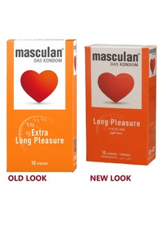 10-Piece Masculan Long Pleasure Condom