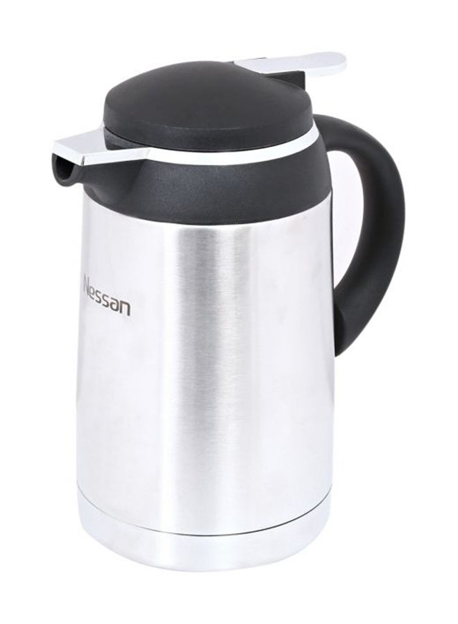 Nessan Stainless Steel Regal Flask 1.3L Silver/Black - Image 3